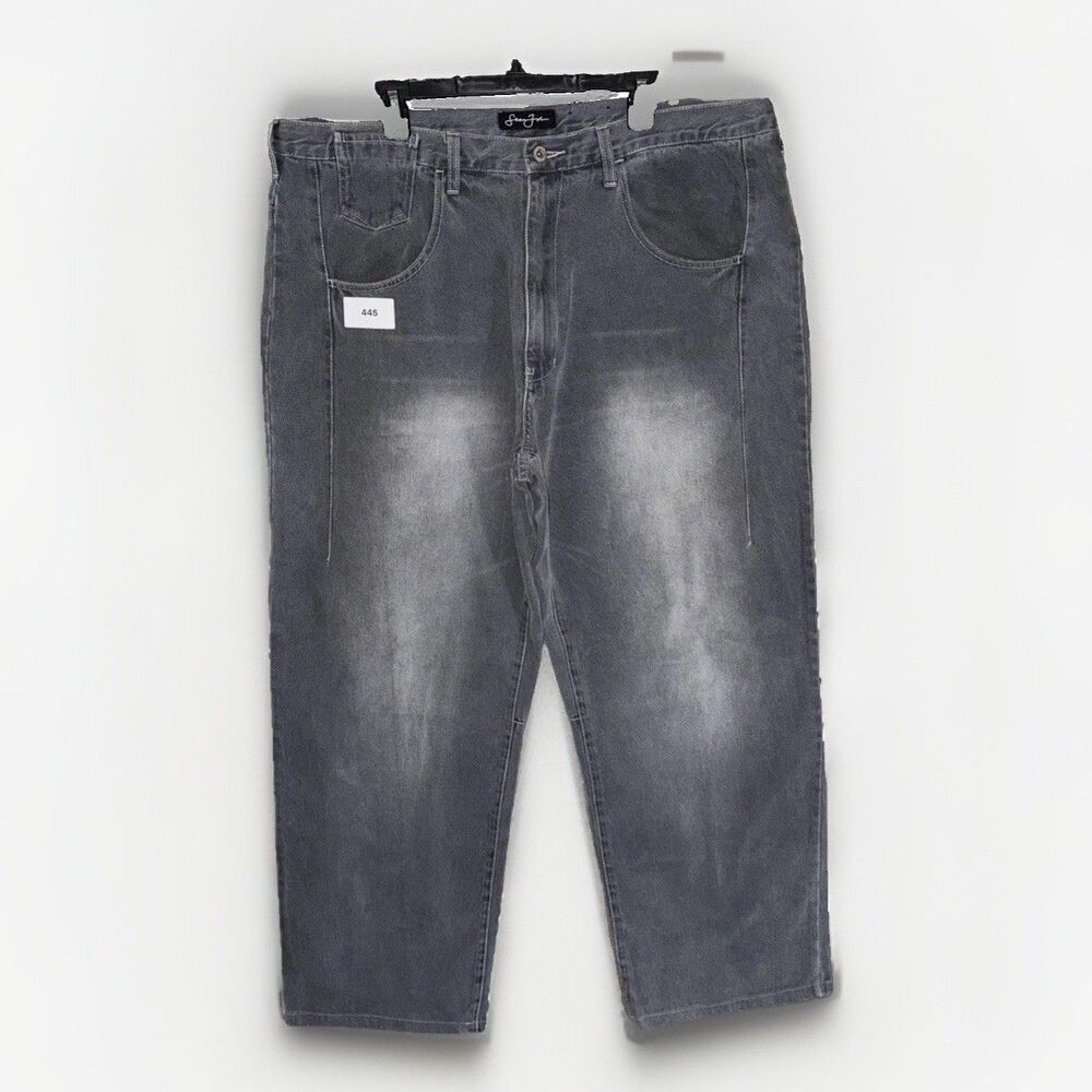 Sean John Vintage Baggy Jeans Mens Size 40x32 Faded Gray Y2K Loose Fit